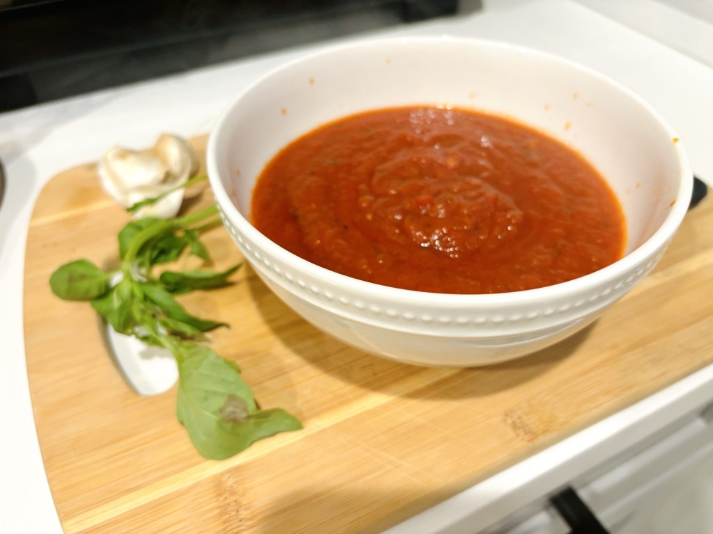 Picture-of-Cooked-Pizza-Sauce-for-The-Clean-Method-Gluten-Free-Pizza-Recipe